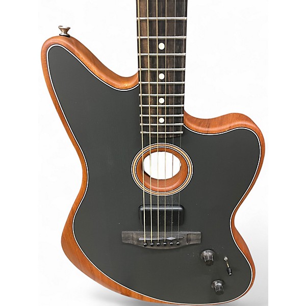 Used Fender ACOUSTASONIC JAZZMASTER Tungsten Acoustic Electric Guitar