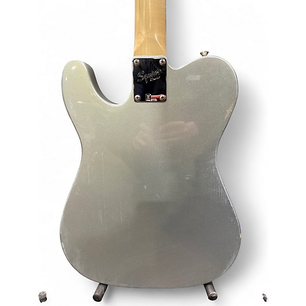 Used Squier Affinity Telecaster Metallic Silver Solid Body Electric Guitar