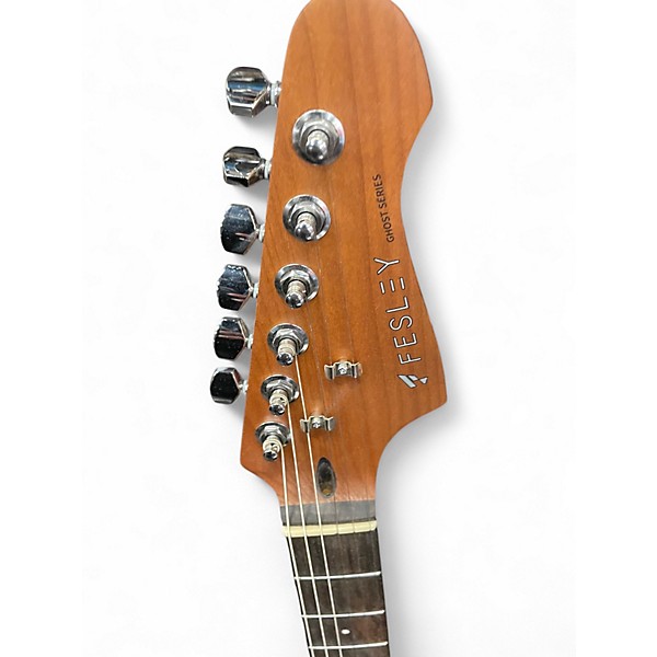 Used Fesley FST1000 GHOST SERIES Black Solid Body Electric Guitar