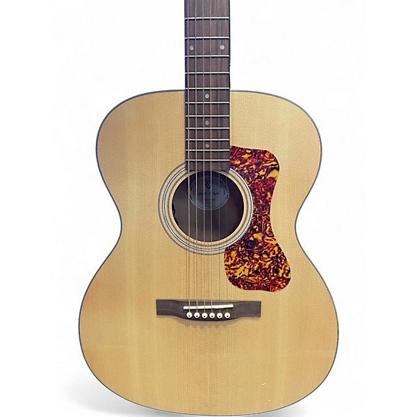 Used Guild OM-240E Natural Acoustic Electric Guitar