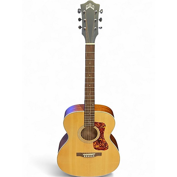 Used Guild OM-240E Natural Acoustic Electric Guitar