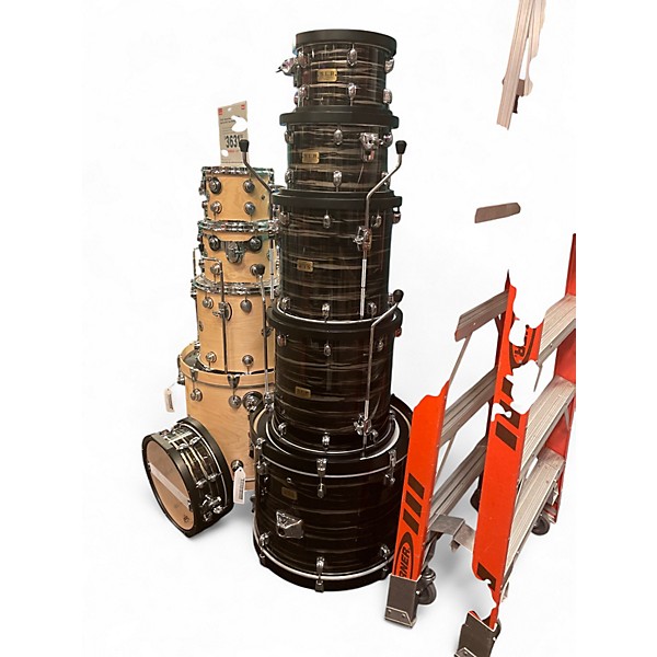 Used TAMA 6 Piece LMP52TLBKSLCO Charcoal Oyster Lacquer Drum Kit