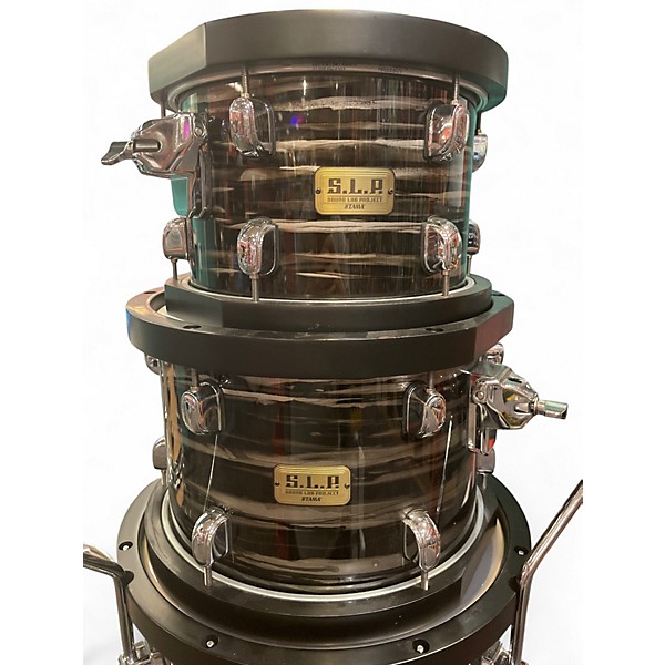 Used TAMA 6 Piece LMP52TLBKSLCO Charcoal Oyster Lacquer Drum Kit