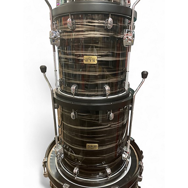 Used TAMA 6 Piece LMP52TLBKSLCO Charcoal Oyster Lacquer Drum Kit