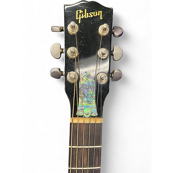 Vintage 1997 Gibson EC10 STANDARD Black Acoustic Electric Guitar