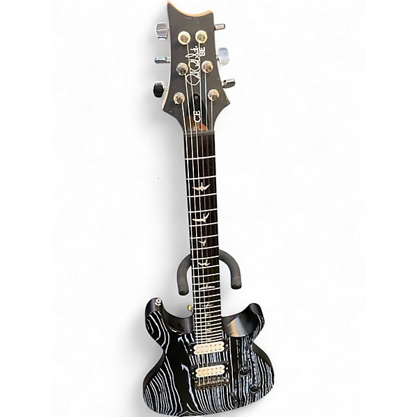 Used PRS SE Custom 24 SANDBLASTED BLUE Solid Body Electric Guitar