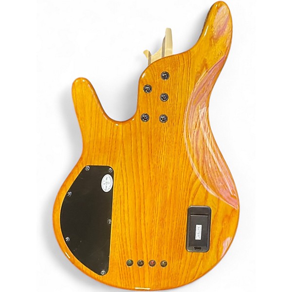 Used Michael Kelly Pinnacle 4 NATURAL POPLAR BURL Electric Bass Guitar