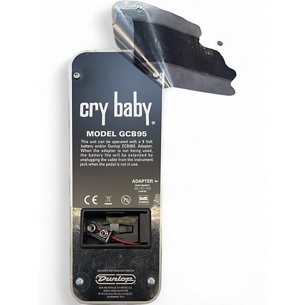 Used Dunlop GCB95 Original Crybaby Wah Effect Pedal