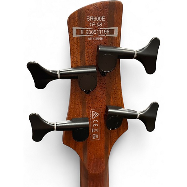 Used Ibanez SR600E BROWN-STAINED BURST Electric Bass Guitar