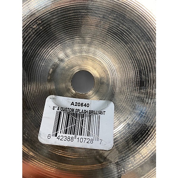 Used Zildjian 8in A Custom Splash Cymbal