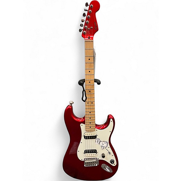 Used Squier Contemporary Stratocaster DARK METALLIC RED Solid Body Electric Guitar
