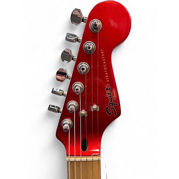 Used Squier Contemporary Stratocaster DARK METALLIC RED Solid Body Electric Guitar