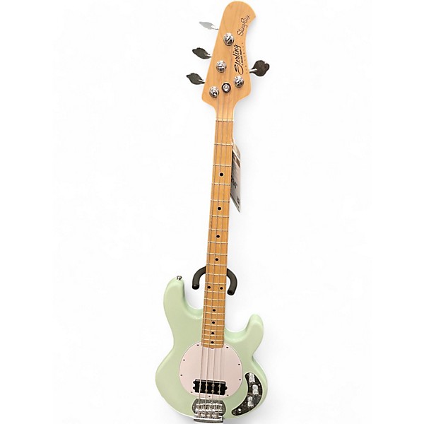 Used Sterling by Music Man sting ray Surf Green Electric Bass Guitar