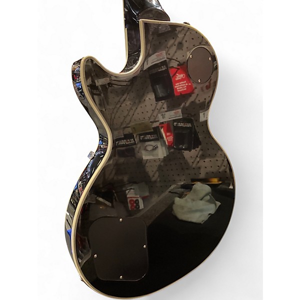 Used 2021 Epiphone Les Paul Custom Silverburst Solid Body Electric Guitar