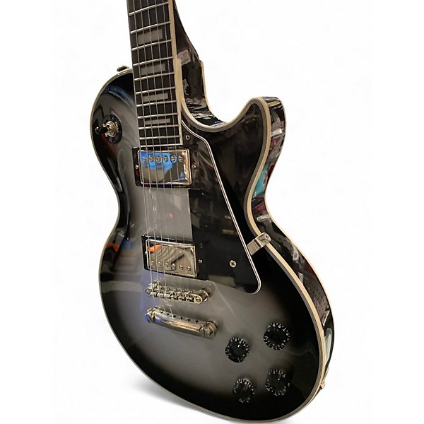 Used 2021 Epiphone Les Paul Custom Silverburst Solid Body Electric Guitar