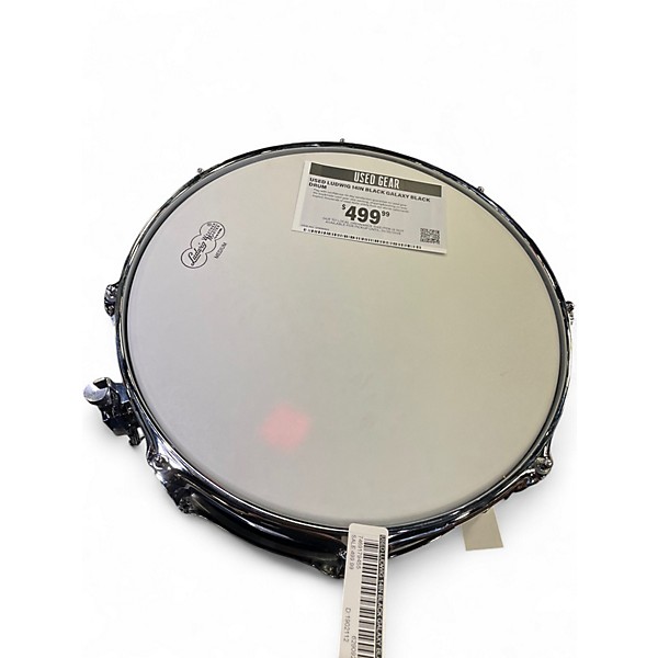 Used Ludwig 14in black galaxy Black Drum