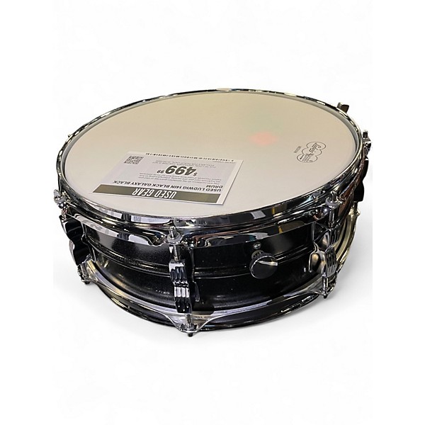 Used Ludwig 14in black galaxy Black Drum