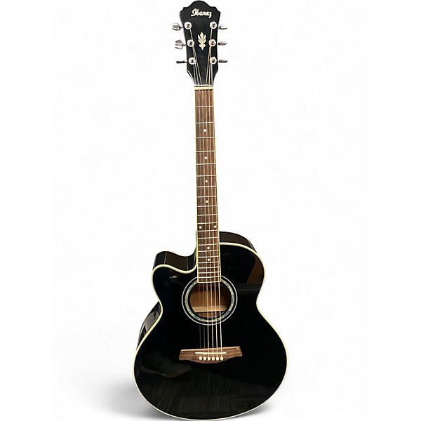 Used Ibanez AEL10LE Black Acoustic Electric Guitar