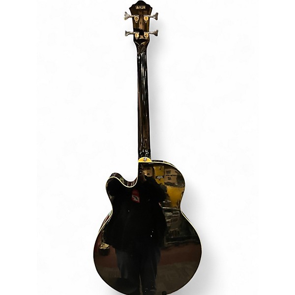 Used Ibanez AEB 5E Black Acoustic Bass Guitar