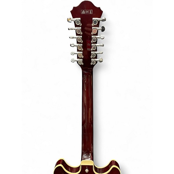 Used Ibanez AS7312 12 String Artcore Maroon Hollow Body Electric Guitar