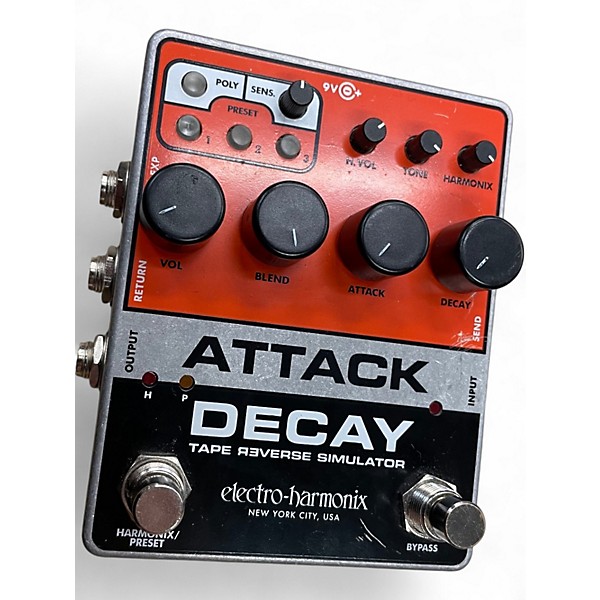 Used Electro-Harmonix ATTACK DECAY Effect Pedal