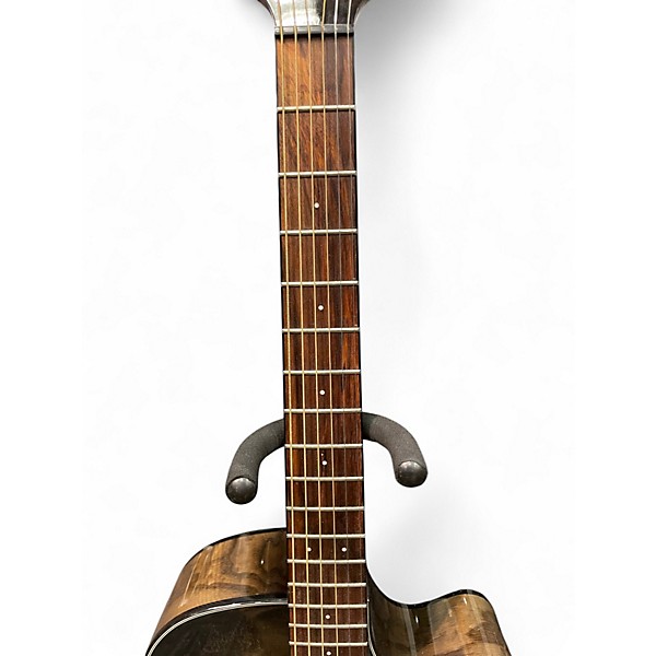 Used Mitchell MX420 Quilt Black Burst Acoustic Electric Guitar