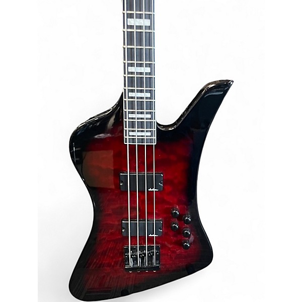 Used Jackson JS Series Kelly Bird JS3Q Red Electric Bass Guitar