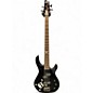 Used Squier MB4 Skull & Crossbones Black Electric Bass Guitar thumbnail