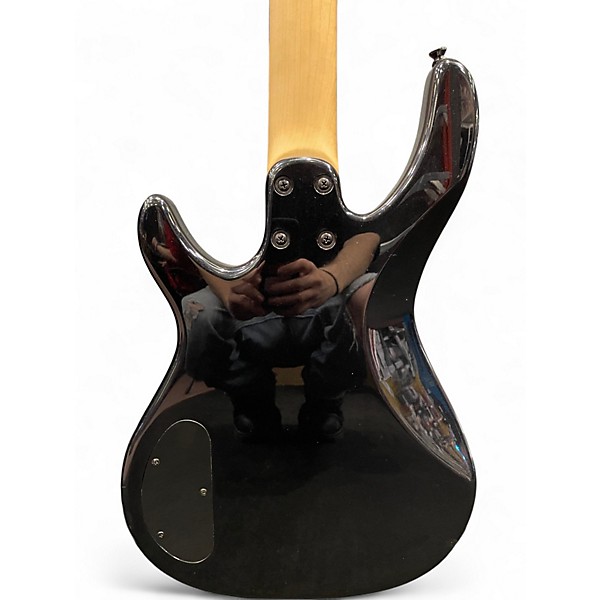 Used Squier MB4 Skull & Crossbones Black Electric Bass Guitar