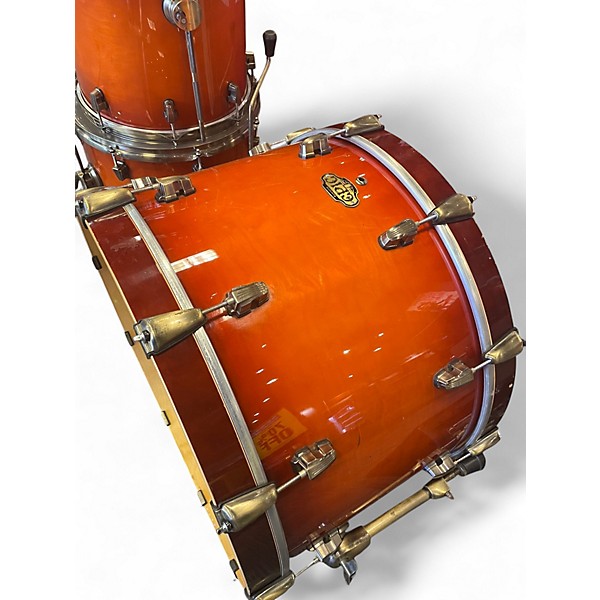 Used Ludwig 5 Piece Epic Orange Drum Kit