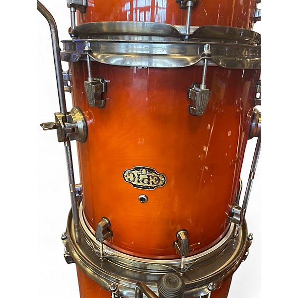 Used Ludwig 5 Piece Epic Orange Drum Kit