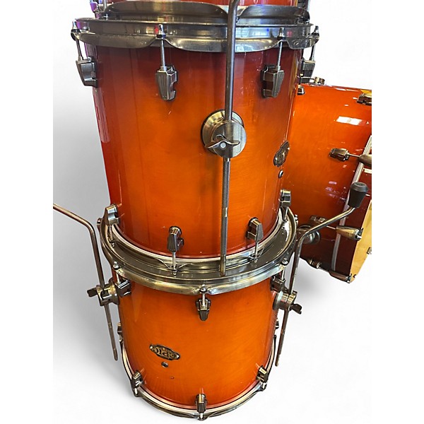 Used Ludwig 5 Piece Epic Orange Drum Kit