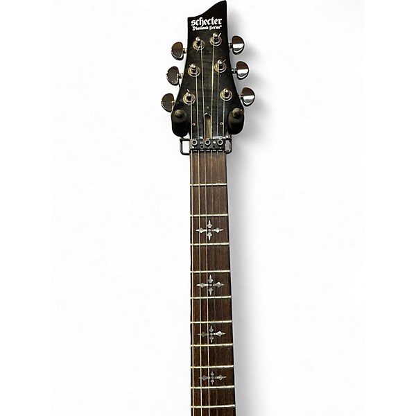 Used 2016 Schecter Guitar Research Demon 6 AGED BLACK SATIN Solid Body Electric Guitar