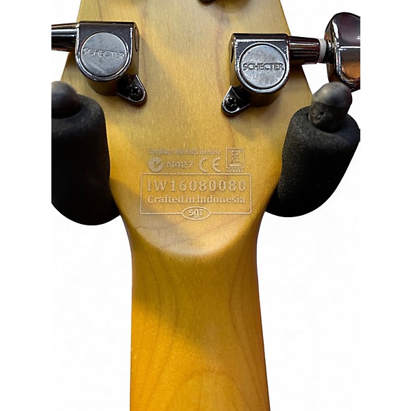 Used 2016 Schecter Guitar Research Demon 6 AGED BLACK SATIN Solid Body Electric Guitar