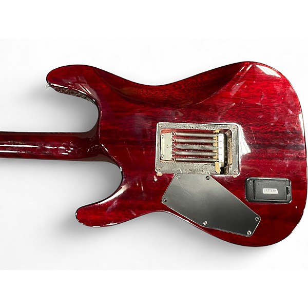 Used Schecter Guitar Research Hellraiser C1 Floyd Rose Black Cherry Solid Body Electric Guitar