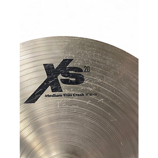 Used SABIAN 18in XS20 Medium Thin Crash Cymbal