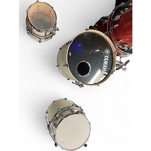 Used Yamaha 5 Piece STAGE CUSTOM Classic White Drum Kit