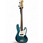 Vintage 1992 Fender MIM JAZZ BASS Ocean Turquoise Electric Bass Guitar thumbnail