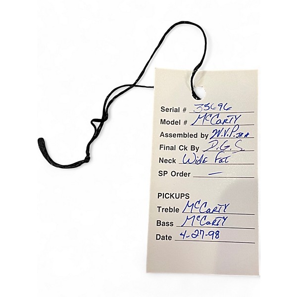 Vintage 1998 PRS McCarty Black Solid Body Electric Guitar