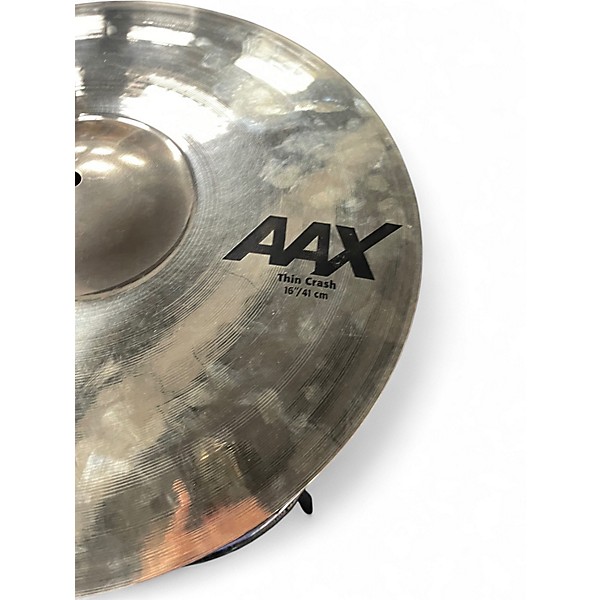 Used SABIAN 16in AAX Thin Studio Crash Cymbal