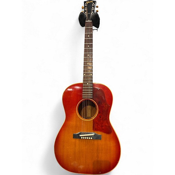 Vintage 1965 Gibson B25 Cherry Sunburst Acoustic Guitar