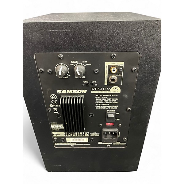 Used Samson RESOLV A5 ACTIVE STUDIO MONITOR PAIR Powered Monitor