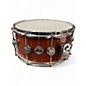 Used DW 14X6.5 Collector's Series Snare CHERRY MAHOGANY NATURAL Drum thumbnail