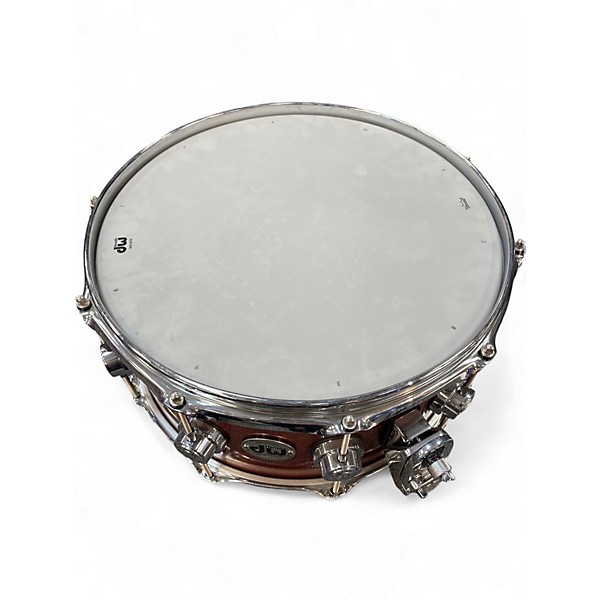 Used DW 14X6.5 Collector's Series Snare CHERRY MAHOGANY NATURAL Drum