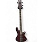 Used Schecter Guitar Research Stiletto Custom 4 String Trans Red Electric Bass Guitar thumbnail