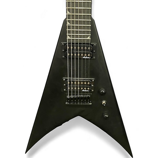 Used Jackson King v 7 string Black Solid Body Electric Guitar