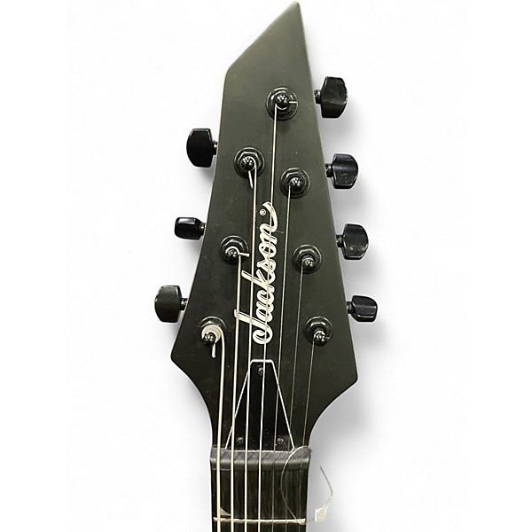 Used Jackson King v 7 string Black Solid Body Electric Guitar