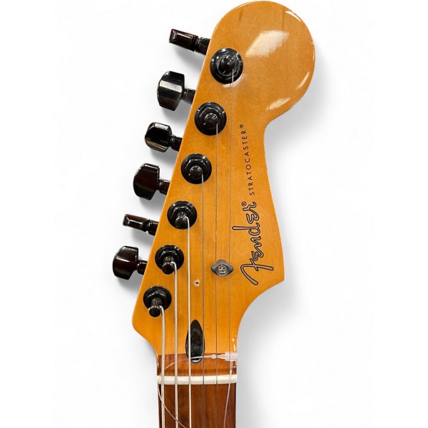 Used Partscaster Stratocaster Black Solid Body Electric Guitar