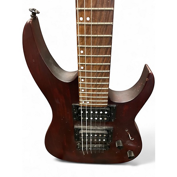 Used Mitchell MM100 Mini Walnut Solid Body Electric Guitar