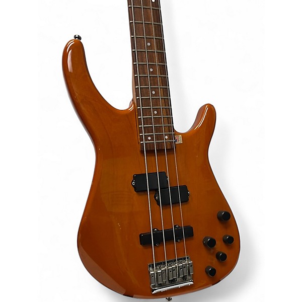 Used Fender Dimension IV Orange Electric Bass Guitar